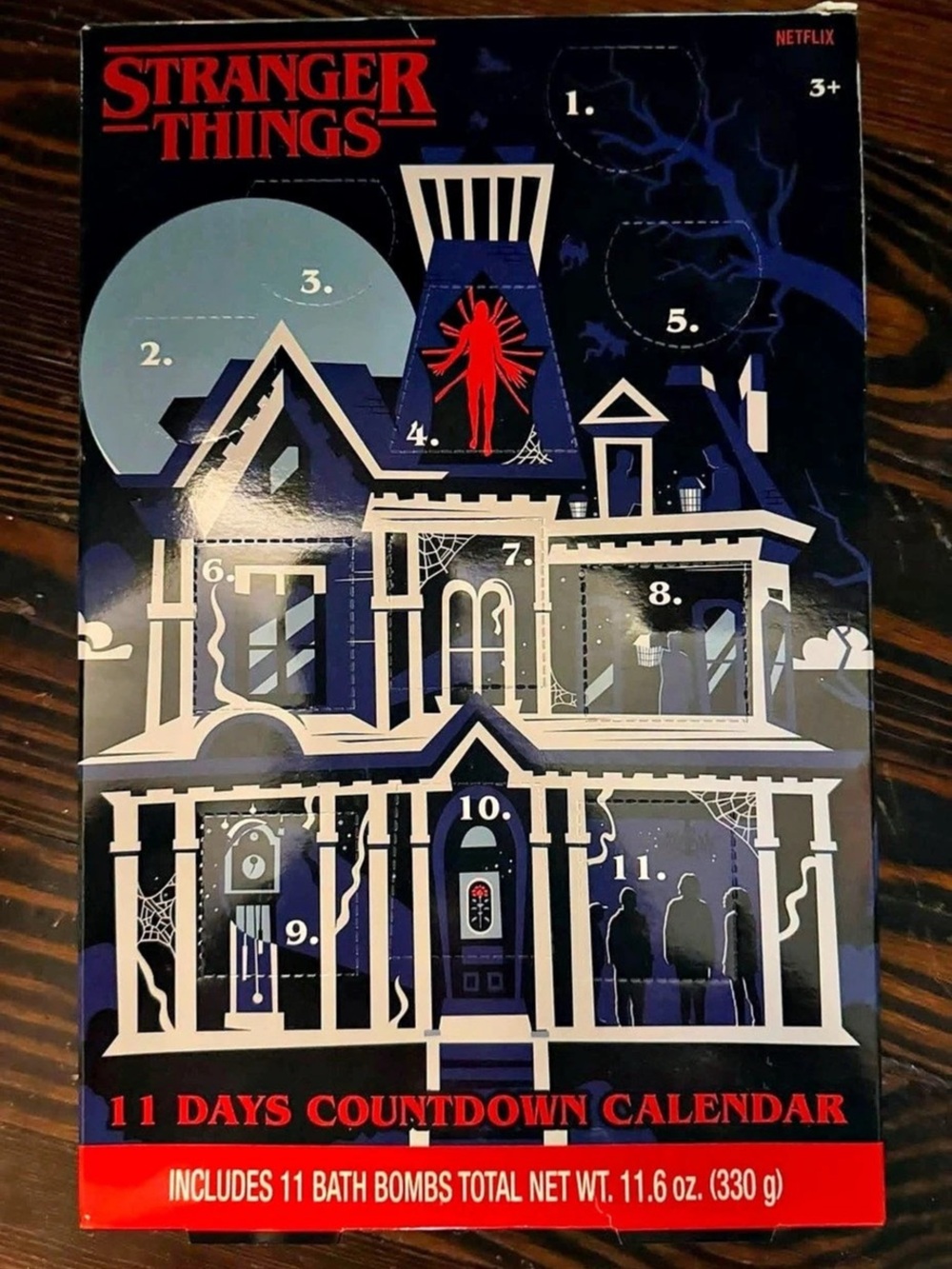 Stranger Things 11 Days Countdown Calendar Bath Bomb Countdown Calendar NWT
